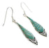 Southwestern Sterling Silver Turquoise Hook Dangle Earrings TX26445